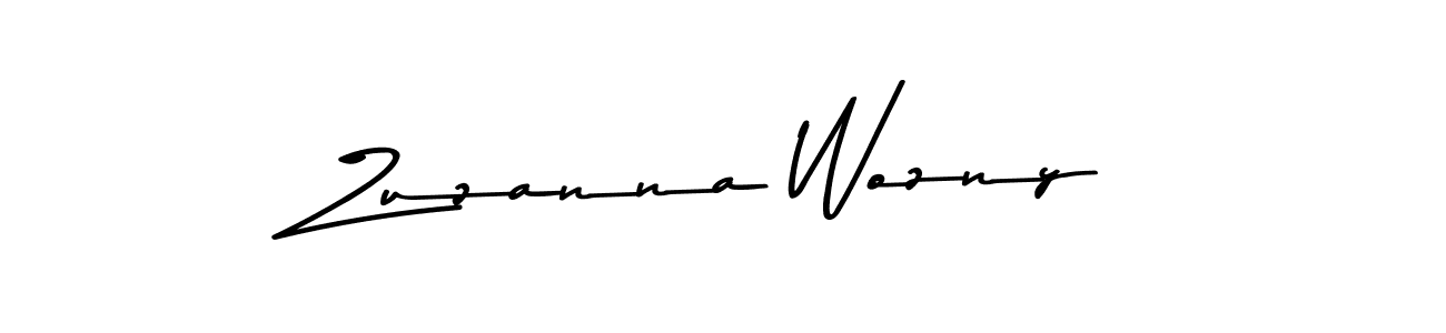 if you are searching for the best signature style for your name Zuzanna Wozny. so please give up your signature search. here we have designed multiple signature styles  using Asem Kandis PERSONAL USE. Zuzanna Wozny signature style 9 images and pictures png