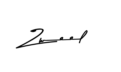 The best way (Asem Kandis PERSONAL USE) to make a short signature is to pick only two or three words in your name. The name Zweel include a total of six letters. For converting this name. Zweel signature style 9 images and pictures png