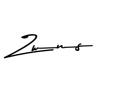 How to Draw Zwns signature style? Asem Kandis PERSONAL USE is a latest design signature styles for name Zwns. Zwns signature style 9 images and pictures png