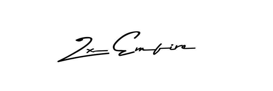 How to make Zx Emfire name signature. Use Asem Kandis PERSONAL USE style for creating short signs online. This is the latest handwritten sign. Zx Emfire signature style 9 images and pictures png