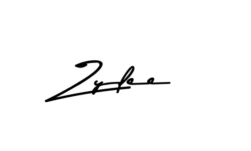Use a signature maker to create a handwritten signature online. With this signature software, you can design (Asem Kandis PERSONAL USE) your own signature for name Zylee. Zylee signature style 9 images and pictures png