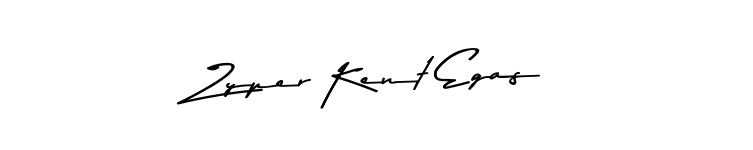 How to make Zyper Kent Egas name signature. Use Asem Kandis PERSONAL USE style for creating short signs online. This is the latest handwritten sign. Zyper Kent Egas signature style 9 images and pictures png