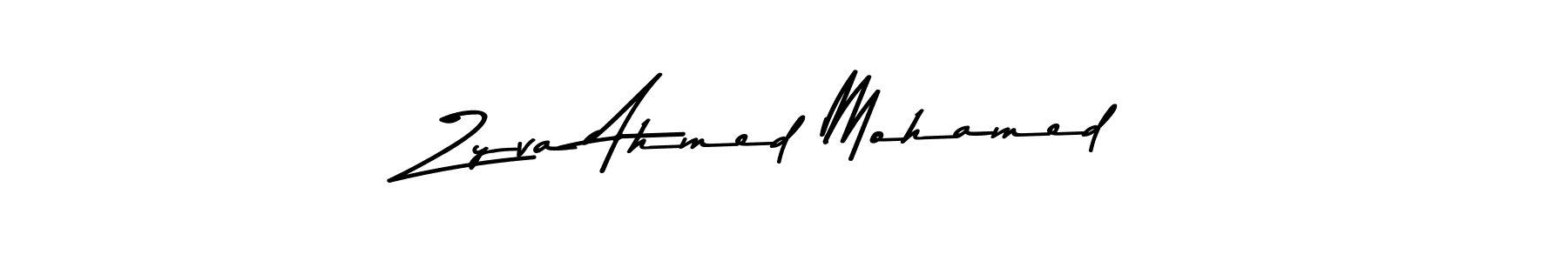 Use a signature maker to create a handwritten signature online. With this signature software, you can design (Asem Kandis PERSONAL USE) your own signature for name Zyva Ahmed Mohamed. Zyva Ahmed Mohamed signature style 9 images and pictures png